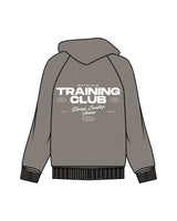 The Womens Zip Hoodie - Washed Gray - Pulse 712 - Center Chest & Center Back Stacked Logo "SIOUX CENTER" - Printed - White