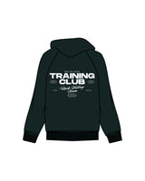 The Womens Heavyweight Hoodie - Pine Green - Pulse 712 - Center Chest & Center Back Stacked Logo "ROCK VALLEY" - Printed - Washed Bone