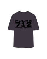 The Womens Oversized Tee - Ink - Pulse 712 - Center Back Stacked - Printed - Black