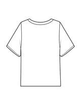 The Midweight Crop Tee - White - Mantra - Center Chest Arc - Printed - Full Color