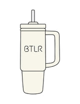 The Tumbler Cup - Off White - BTLR - Center Body - Printed - Black