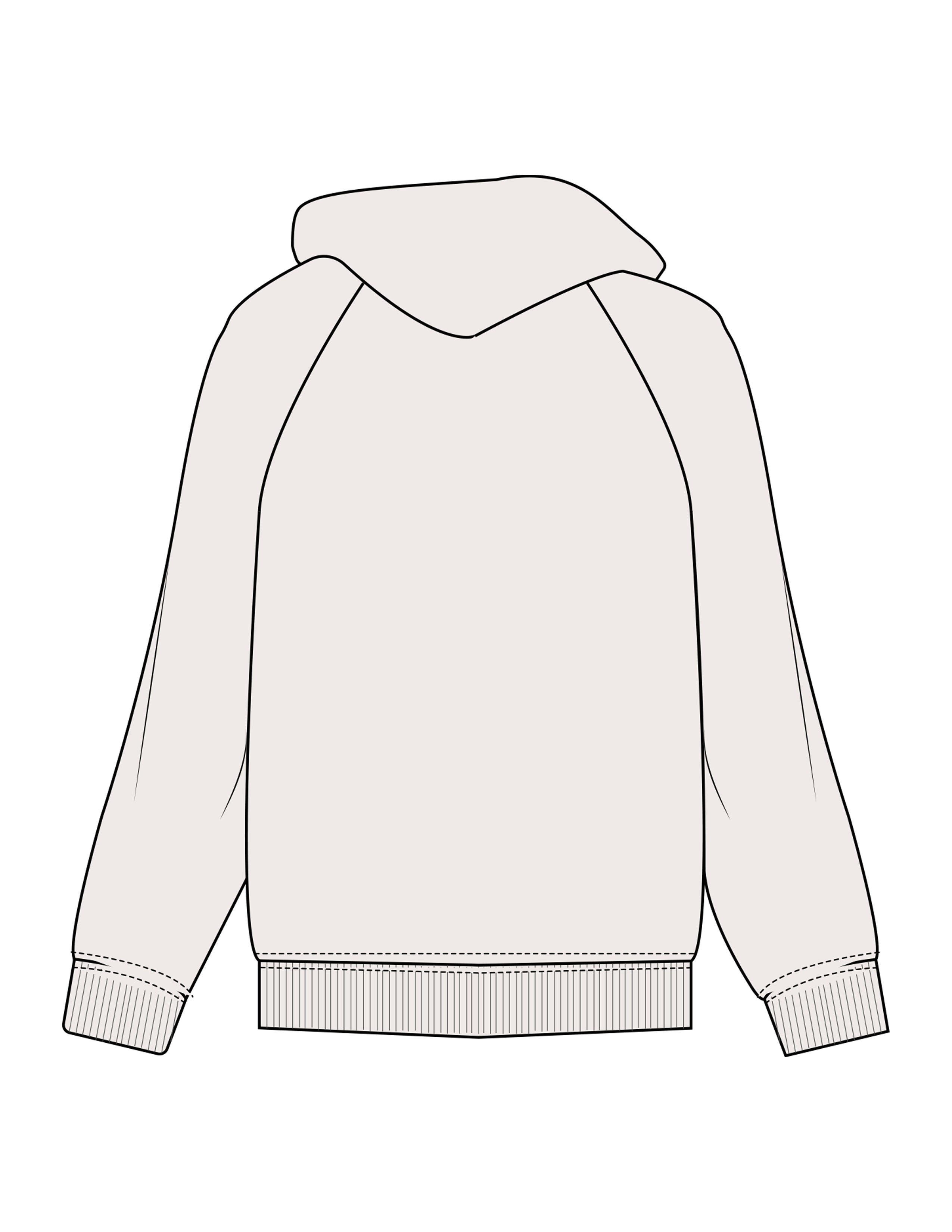 The Mens Heavyweight Zip Hoodie - Bone - JL Marketing - Left Chest - Printed - Dark Bone