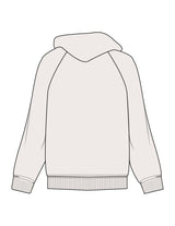 The Mens Heavyweight Zip Hoodie - Bone - JL Marketing - Left Chest - Printed - Dark Bone