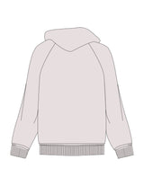 The Mens Hoodie - Bone - RECHARGED PILATES - Center Chest & Left Sleeve - Printed - Sage