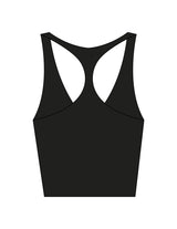 The Racer Tank - Black - Lucky Penny - Left Chest - Printed - White