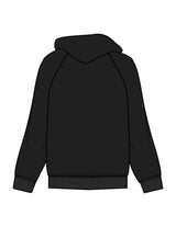 The Mens Hoodie - Black - Lagree Red - Chest Stacked - Printed - White
