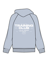 The Womens Hoodie - Powder - Pulse 712 - Center Chest & Back Stacked "ROCK VALLEY" - Printed - White