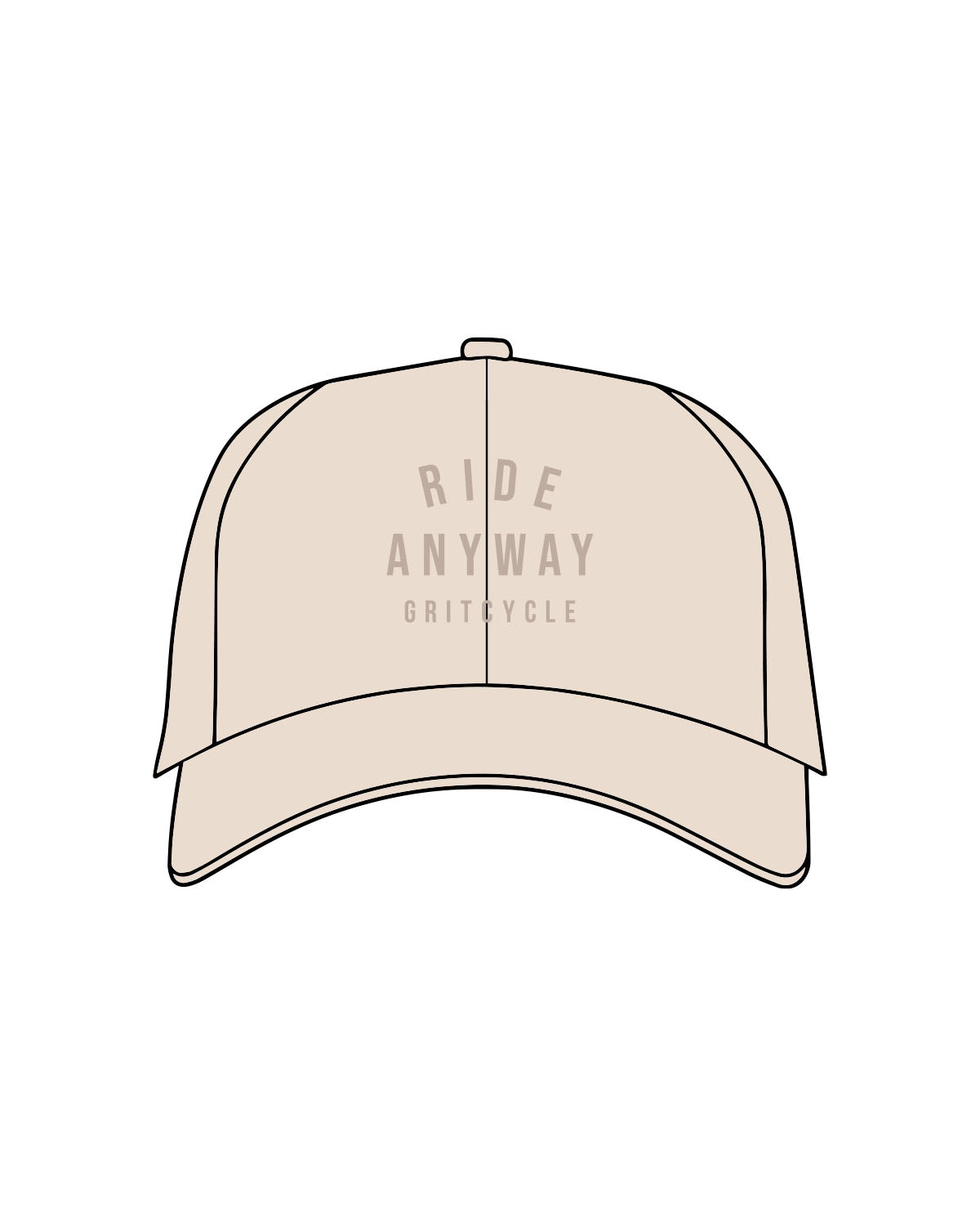 The Dad Hat - Stone - Grit Cycle - Center Stacked - Tone on Tone