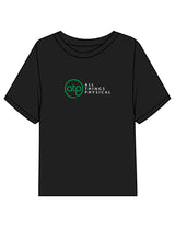 The Midweight Crop Tee - Black - ATP - Center Chest Stacked - Printed - Full Color