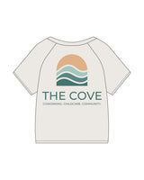 The Kids Tee - Bone - The Cove - Left Chest - Back Center Stacked - Printed - Full Color