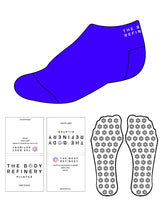 The Ankle Sock - Blue - The Body Refinery - Top & Custom Grip - White
