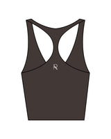 The Racer Tank - Cafe - Reform Athletica - Back Neckline - R - White