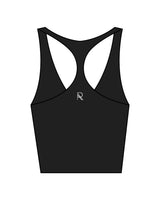 The Racer Tank - Black - Reform Athletica - Back Neckline - R - White