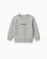 The Kids Crewneck - Heather - Elevate Pilates - Center Chest - "elevate" Logo - Embroidered - Black
