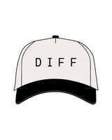 The Canvas Cap - Natural / Black - DiffEyewear - Center Crown - Printed - Black