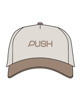 The Canvas Cap - Natural / Walnut - Designed by GI - Center Chest - Embroidered - Walnut