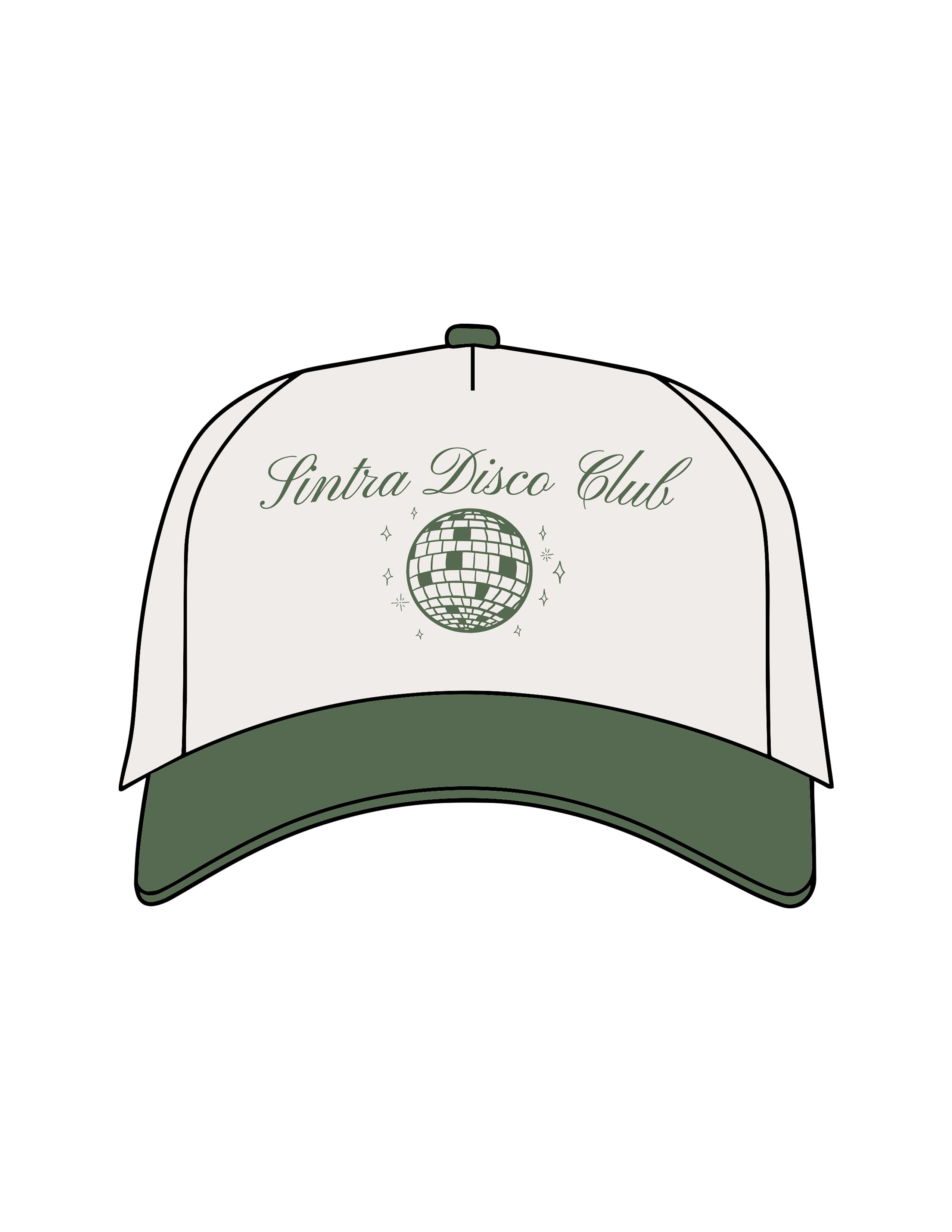 The Canvas Cap - Natural / Forest - Heat Bootcamp - Center Crown Stacked - Printed - Forest