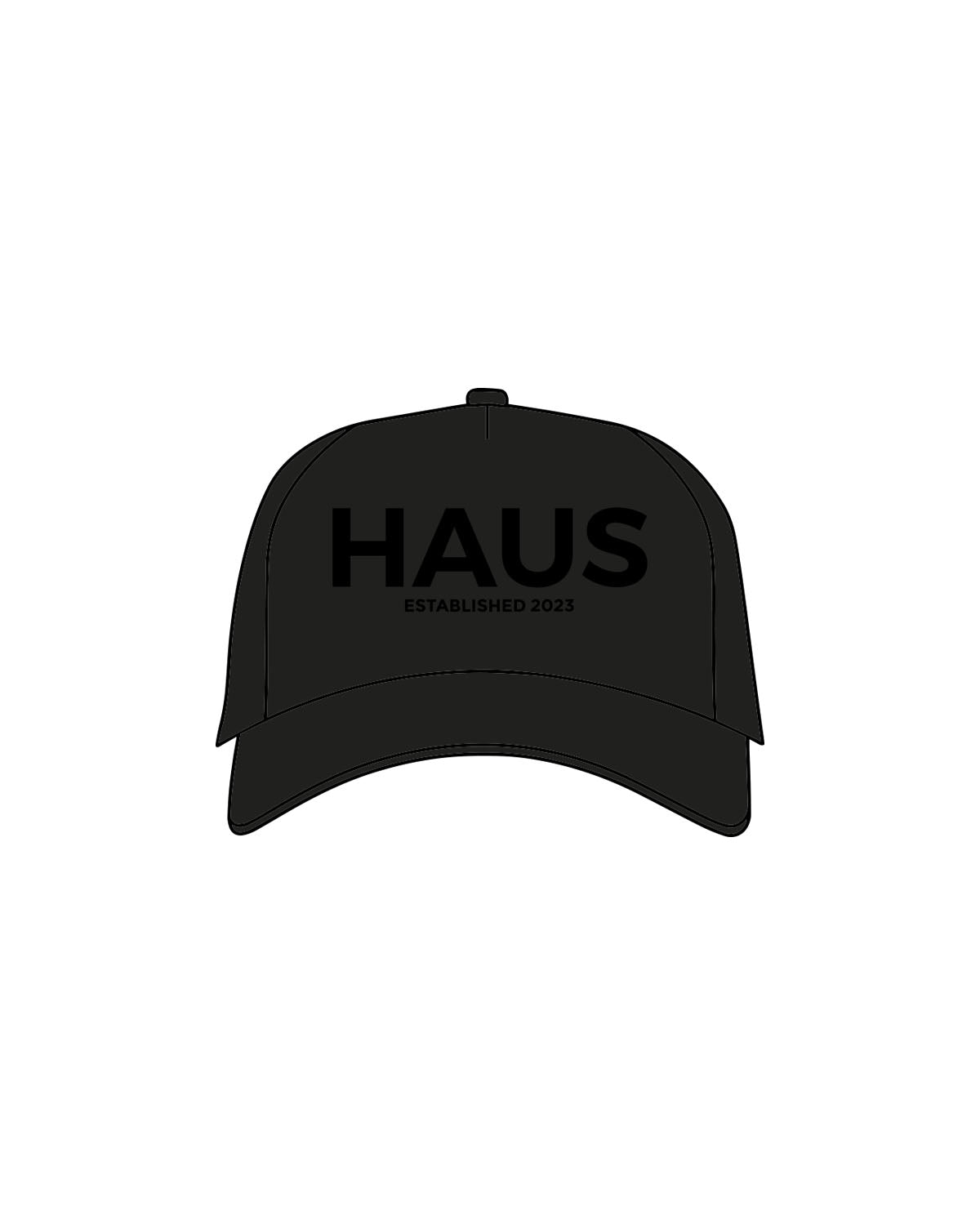 The Foam Trucker - Black - Haus of Fitness - Center Crown Stacked - Tone on Tone
