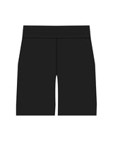 The Mens Active Short  - Black - Studio 205 - Bottom Left Leg - Printed - White