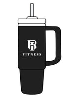 The Tumbler Cup - Black - IR Fit - Front Logo "Fitness" - Printed - White