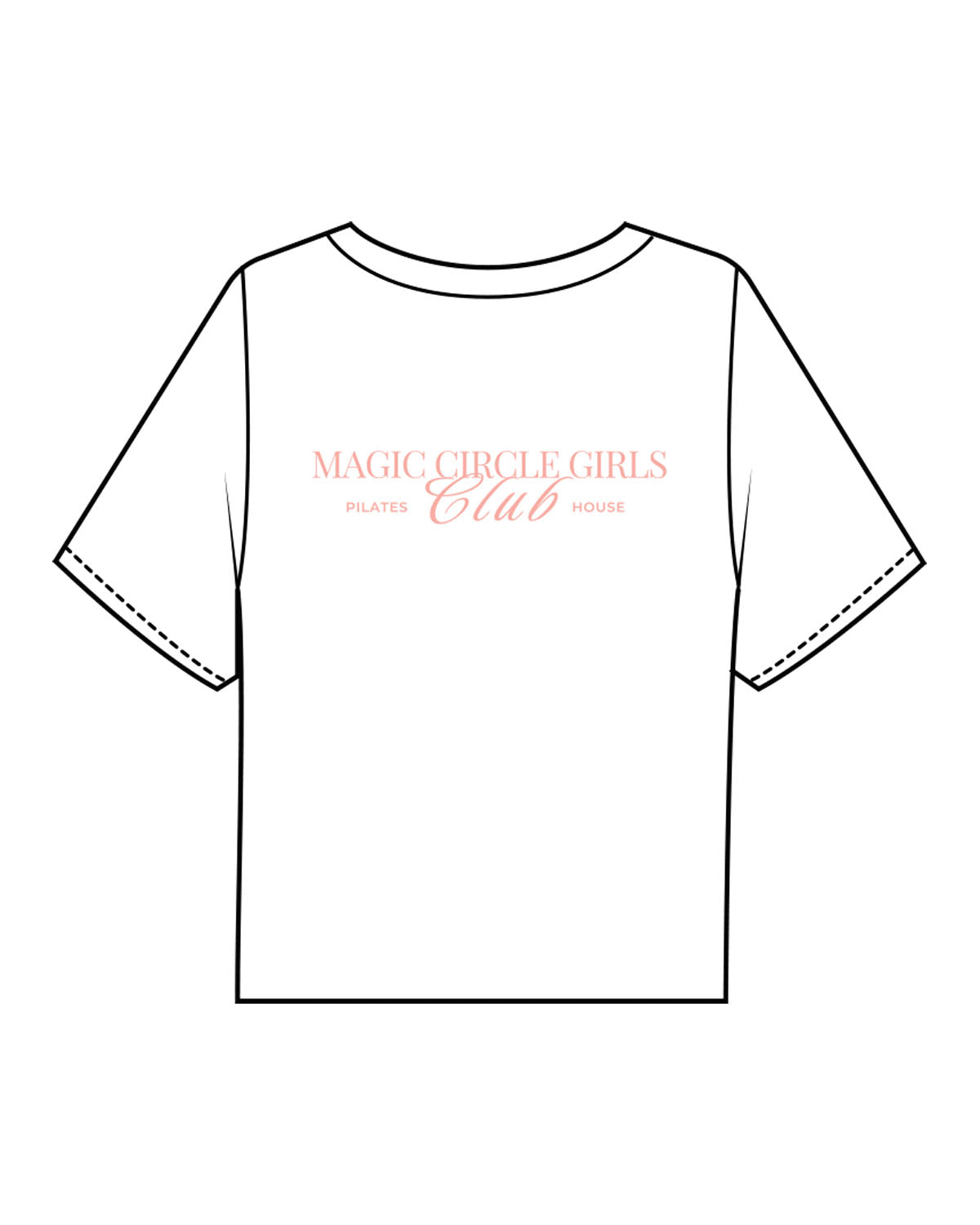 The Boxy Crop Tee - White - PHS - Center Chest - Back Center - Printed - Full Color