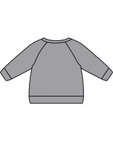 The Kids Crewneck - Heather - BTLR - Center Chest - Printed - White