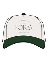 The Canvas Cap - Natural / Forest - Form Charleston - Center Crown Stacked - Printed - Forest