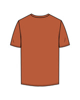 The Mens Tee - Copper - Odyssey Performance - Center Chest Stacked - Printed - White