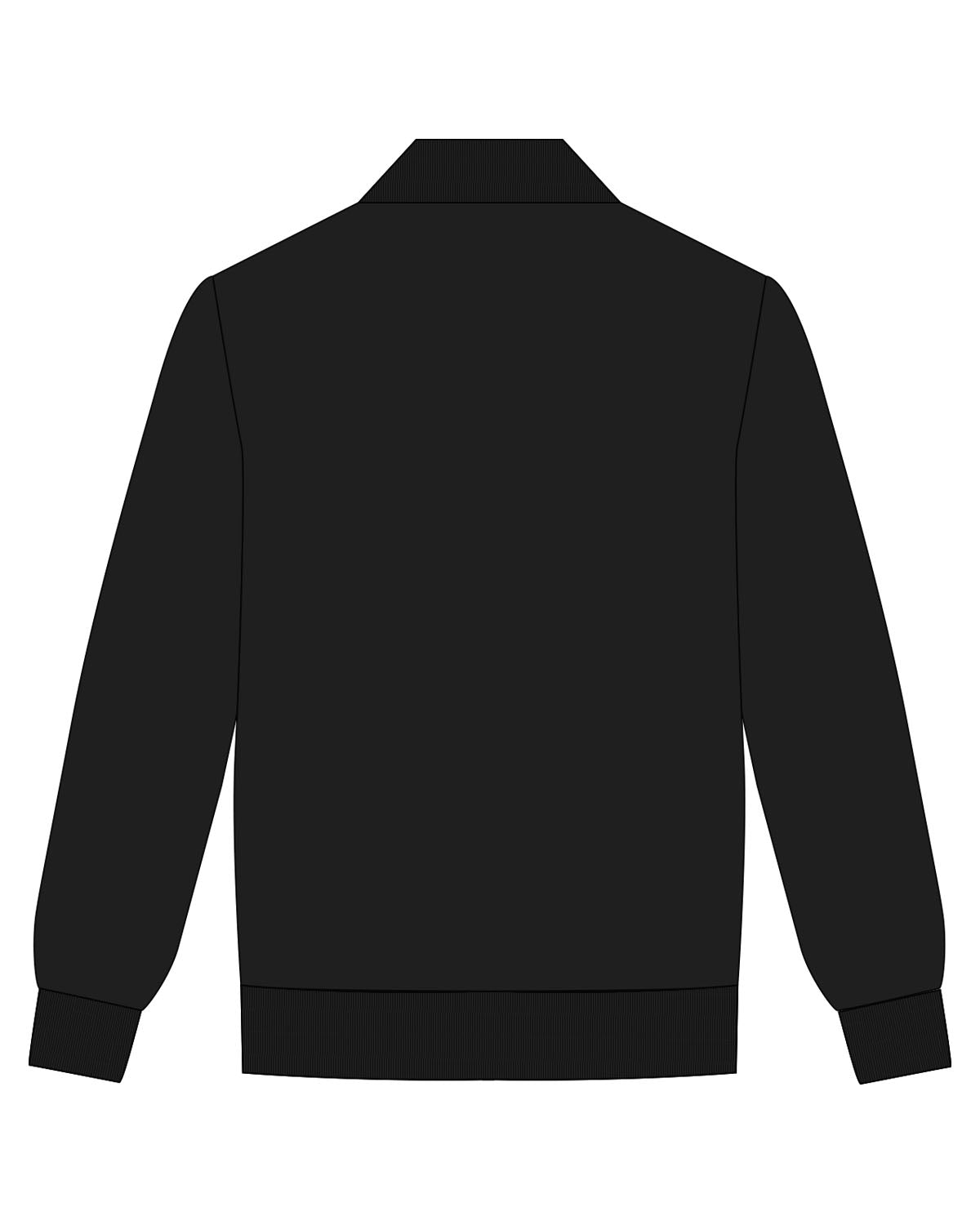 The Mens Bomber Jacket - Black - ML Contracting LLC - Left Chest - Flag - Printed - Full Color