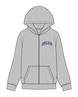 The Recycled Unisex Zip Hoodie - Heather - Helios - Left Chest - Printed - Full Color