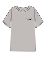 The Womens Oversized Tee - Shadow - Core Allure Pilates - Left Chest Arc - Back Center - Printed - Black