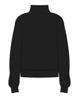 The Womens 1/4 Zip - Black - FS8 West District - Left Chest - Bottom Right - Embroidered - Full Color