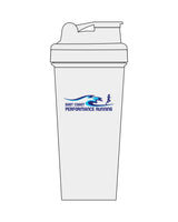 The Shaker Bottle - Clear - East Coast Performace Running - Front Stacked - Printed - Full Color