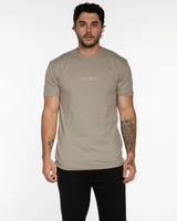 The Mens Tee - Eucalyptus - Studio23 - Center Chest - "Studio23" Logo - Embroidered - Off White