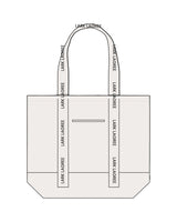 The Logo Strap Tote - Natural - Pure Movement LARK - Straps - Printed - Black