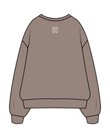 The Mens Crewneck - Washed Gray - Heat Bootcamp - Center Chest & Upper Back - Printed - White