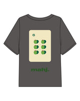 The Midweight Crop Tee - Pepper - Barnes. The Label - Center Chest - Full Back - Printed - Full Color
