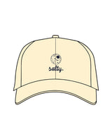 The Dad Hat - Light Yellow - Salty Cookie  - Center Crown - Embroidered - Navy