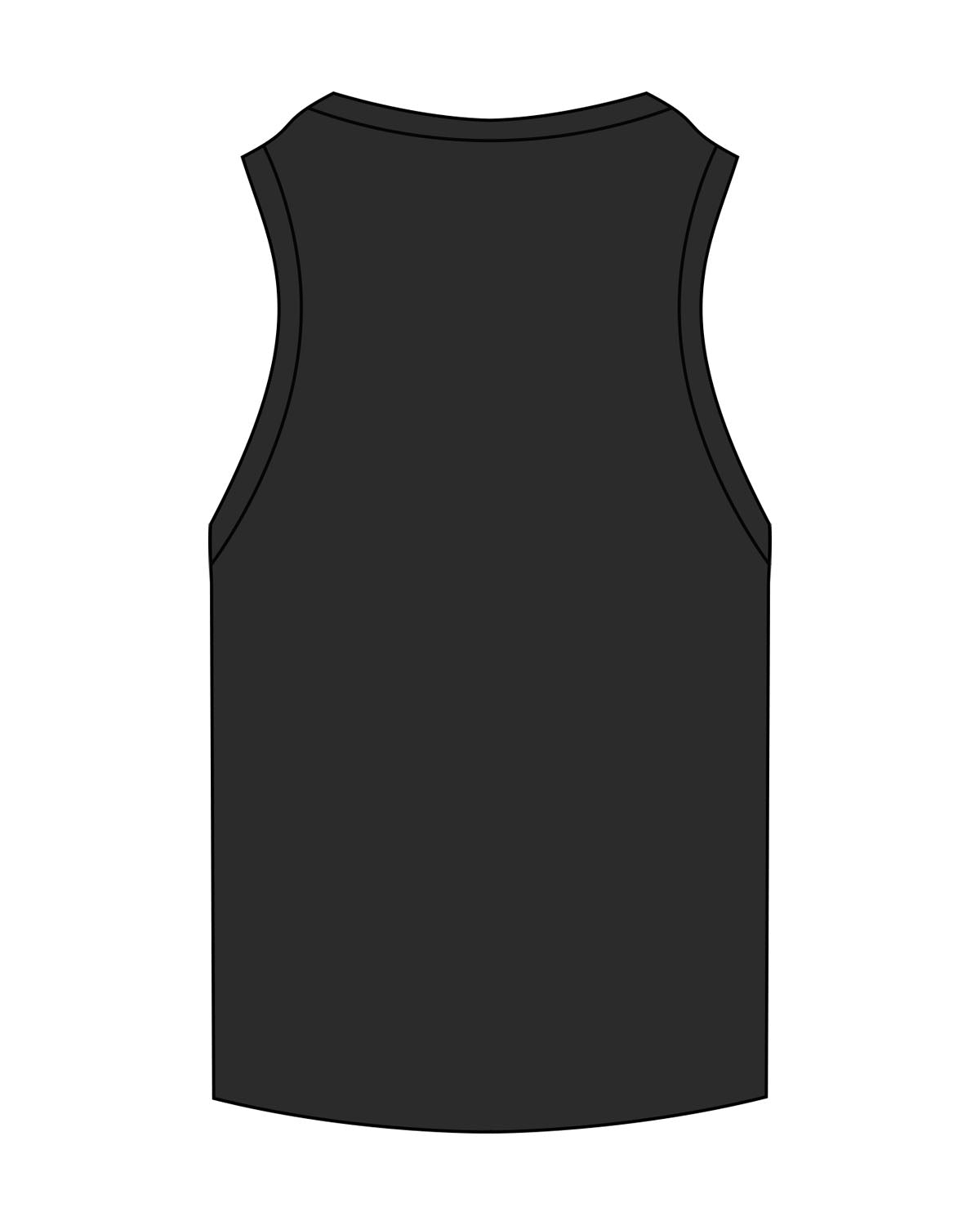 The Ribbed Full Length Tank - Washed Black - Game Changer - Center Chest Stacked - Embroidered - White