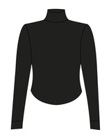 The 3/4 Crop Zip Jacket - Black - Velvaere  - Left Chest - Printed - White