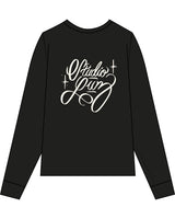 The Mens Heavyweight Long Sleeve - Black - Studio Luz - Center Chest - Full Back - Printed - Off White