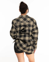 The Flannel - Olive / Black - Coach Code - Back Center - Printed - Black