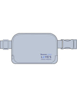 The Cross Body Bag - Powder - LLR - Front Bottom Left - Printed - Full Color