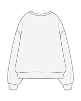 The Mens Crewneck - White Heather - AA Associates - Center Chest & Right Sleeve - Embroidered - Navy