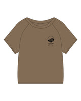 The Kids Tee - Walnut - Sahara Brokerage - Left Chest Stacked - Embroidered - Black