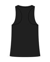 The Womens Full Length Tank - Black - The Oak Method - Center Chest Round - Printed - Tone on Tone