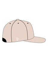 The Dad Hat - Stone - Bare Pilates - Center Crown & Right Panel - Embroidered - White