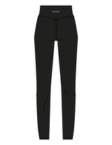 The Basic Legging - Black - REFORM Pilates Studio - Back Waistline - Printed - White