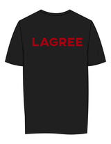 The Womens Tee - Black - Method Lagree - Left Chest Round & Center Back - Printed - Full Color