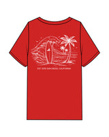 The Mens Heavyweight Tee - Red - JL Marketing - Left Chest & Back Image - Printed - White